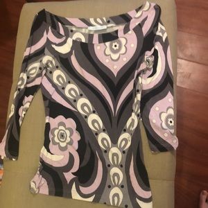 Emilio Pucci boat neck. Form fitting. Gorgeous.
